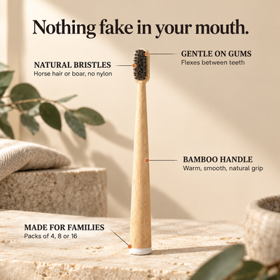 Earth Bristle Natural Bamboo Toothbrush